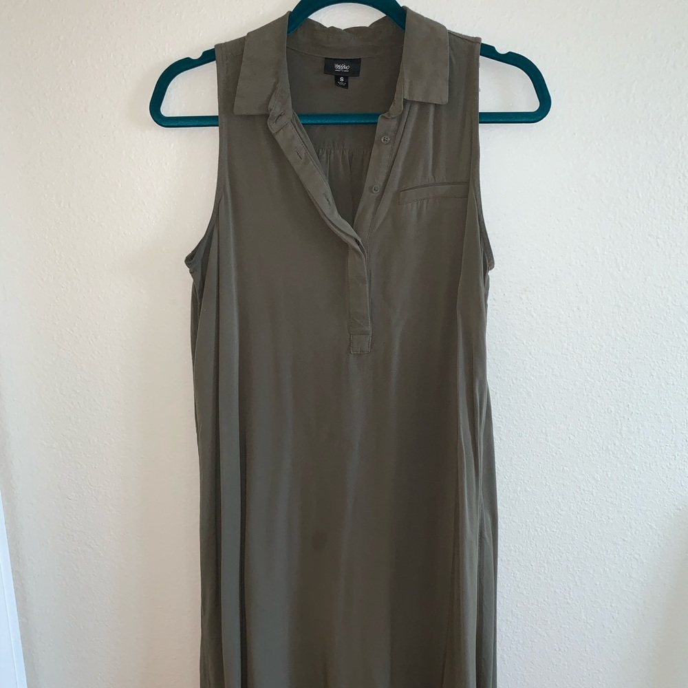 Olive green dress